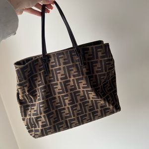 Fendi Vintage Zucca Shopper Tote